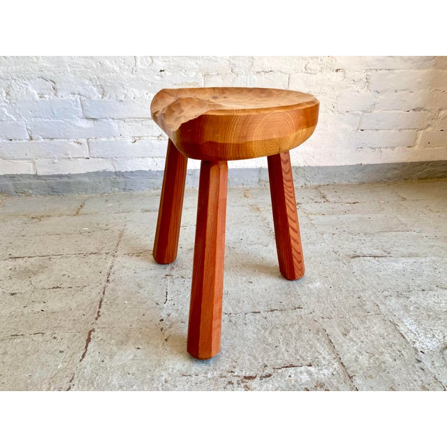 Primitive Style Tripod Stools, 1960s, Set of 4 For Sale - Image 15 of 18