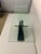 1980s Postmodern Triangle Marble Base Console Table in the Style of Massimo Vignelli . For Sale - Image 10 of 12