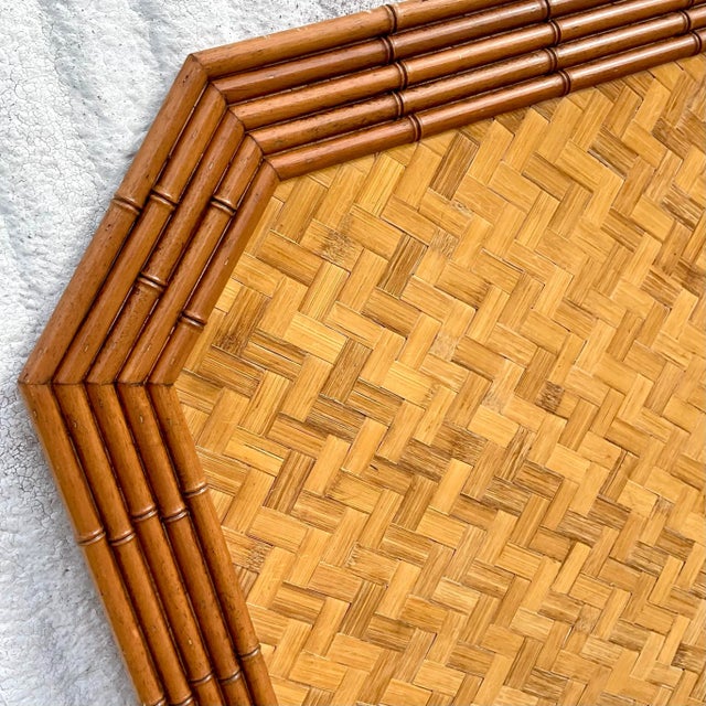 Vintage Coastal Faceted Bamboo Twin Headboards a Pair Chairish