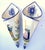 1940s Mid-20th Century Set of French Henriot Quimper Tin-Glazed Faience Wall Pocket Vases For Sale - Image 5 of 10