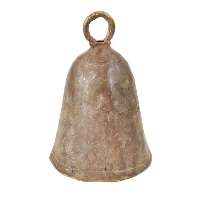 African Early 20th Century Benue Brass Bell Nigeria For Sale - Image 3 of 7