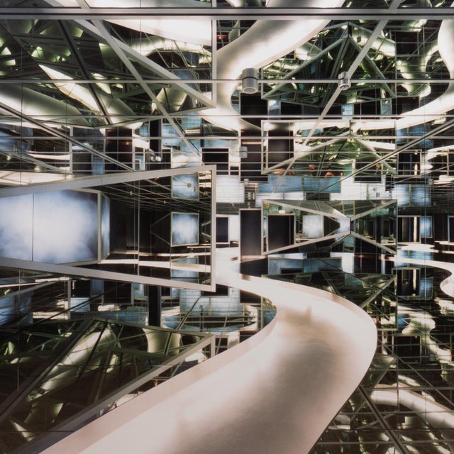 Silver photograph with a rectangular chamber and in its blond oak frame. Numbered 1/8. Work of a contemporary French...