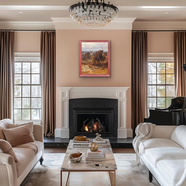 Charles Fouqueray, Seaweed Gatherers in Brittany, 1910, Oil on Canvas, Framed For Sale - Image 15 of 18