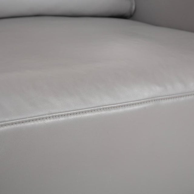 Two-Seater Sofa in Grey Leather from Rolf Benz For Sale - Image 6 of 18