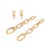 David Yurman David Yurman 18k Yellow Gold Pave Diamond Multi-Link Dangle Drop Earrings For Sale - Image 4 of 8