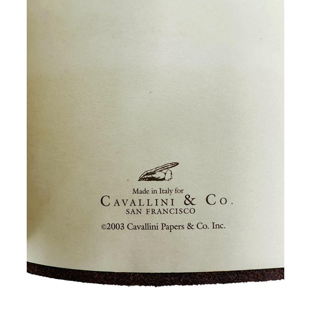 Animal Skin Authentic Vintage 2003 Cavallini & Co. Roma Lussa Italian Leather Journal For Sale - Image 7 of 13