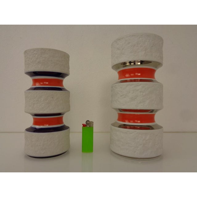 Space Age Op Art Vases from Royal KPM, 1960s, Set of 2 For Sale - Image 3 of 12