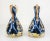 Blue Early 20th Century Aesthetic Style Majolica Vases With Rococo Designs - a Pair For Sale - Image 8 of 13