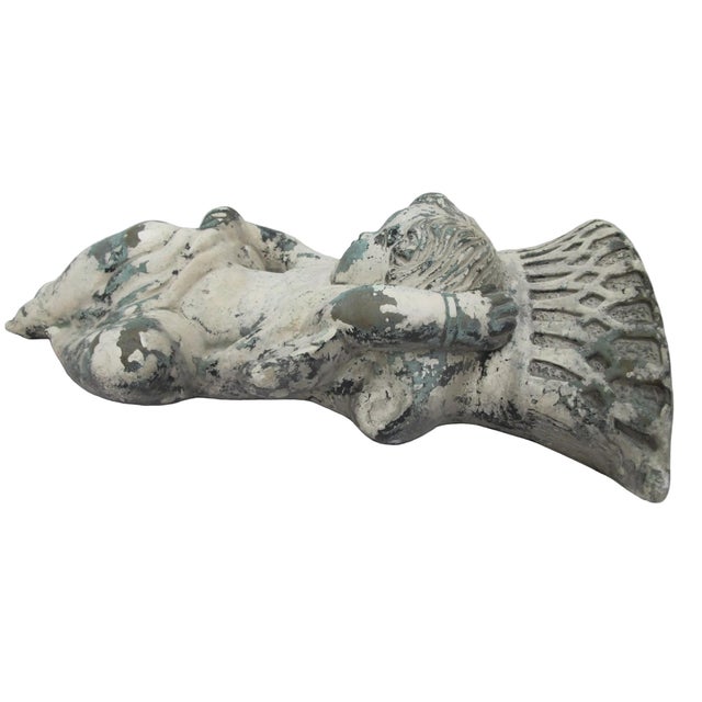Stone Mexican Stone Cherub Angel Putti Wall Hanging Planter or Light For Sale - Image 7 of 12