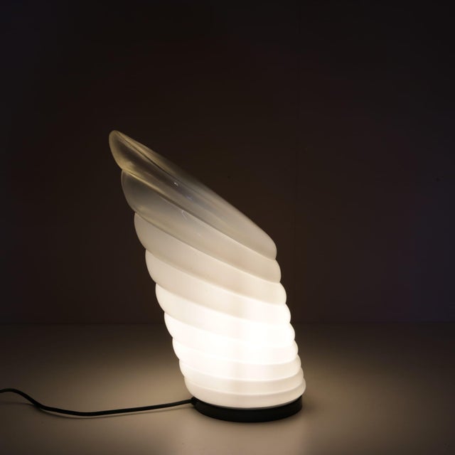 Glass Coba Table Lamp by R. Pamio & R. Toso for Leucos, Italy, 1980s For Sale - Image 11 of 12