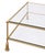 Worlds Away Matthew Izzo Home Schiffer Gold Leaf Tassel Glass Top Coffee Table For Sale - Image 4 of 6