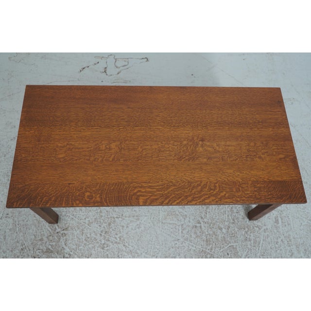 Mission Stickley Mission Oak Rectangular Coffee Table For Sale - Image 3 of 14