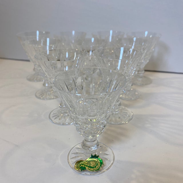 1970s Waterford Tramore Cut Crystal Liqueur Cordials - Set of 10 For Sale - Image 11 of 11