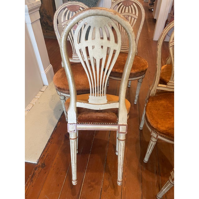 Early 20th Century Set of Six French Balloon Back Dining Chairs For Sale - Image 9 of 9