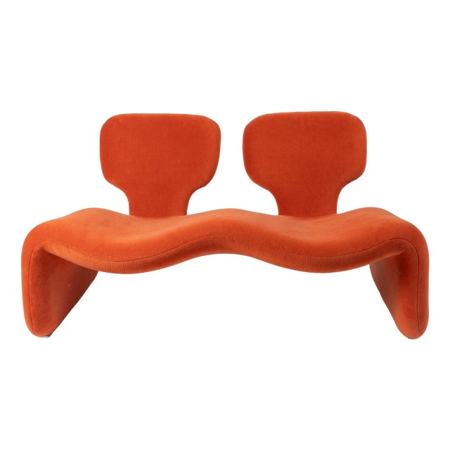 Djinn 2-Seater Bench attributed to Olivier Mourgue for Airborne, 1965 For Sale