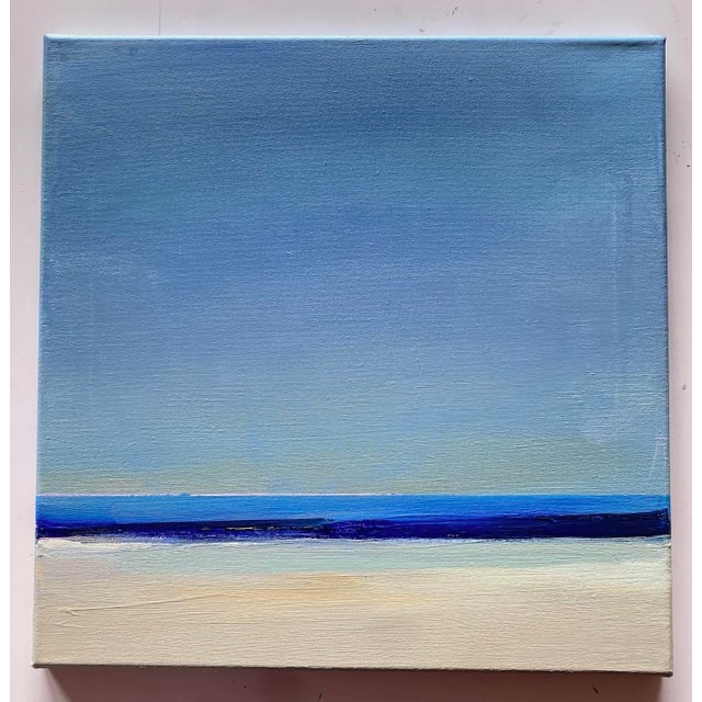 Early 21st Century Gyunay Aliev, Blue Sea, Acrylic on Canvas For Sale - Image 5 of 6