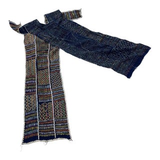 Early 20th Century Wodaabe Courting Dance Tunic Textile Niger 89x31 inches For Sale