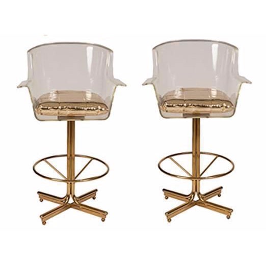 Charles Hollis Jones Swivel Bar Stools Set of 2 Chairish