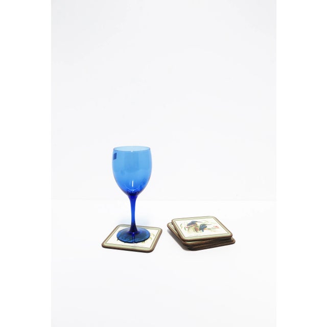 Blue French Wine Glasses From France, Set of 3 For Sale In New York - Image 6 of 10