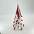 Murano Mid 20th Century Murano Italian Art Glass Christmas Tree Sculpture 8" (Red Drip Tips, Original Foil Label, Vintage Mid-Century) For Sale - Image 4 of 15