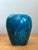 Turquoise Vintage Glazed Ceramic Vase For Sale - Image 8 of 12