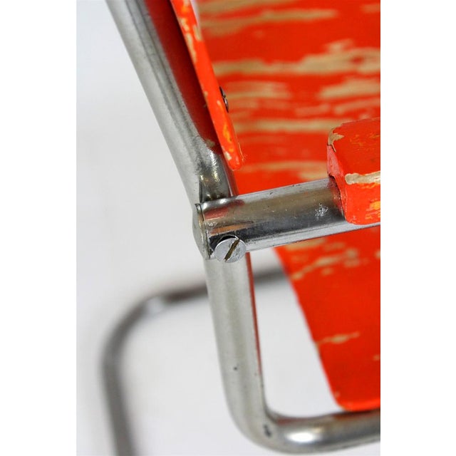 Bauhaus B 34 Cantilever Chair in Plywood and Chrome by Marcel Breuer, 1930s For Sale - Image 17 of 18