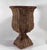 1970’s Woven Wicker Urn Shaped Cachepot/Planter with raised Quatrefoil shaped base 18.5” Tall 14” Wide Top 8” Wide Base...