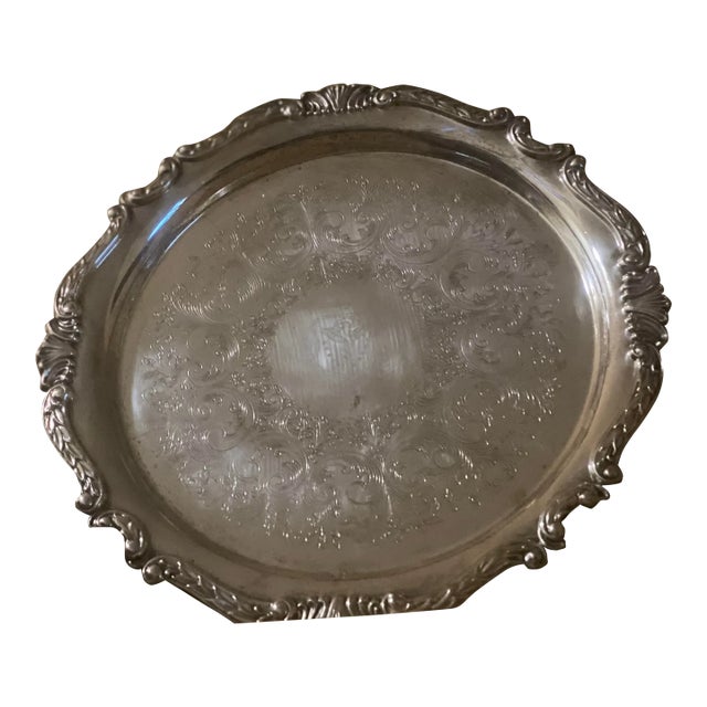 1970s Sheridan Commemerative Silver Platter "Primary Care David Grant Usaf" For Sale