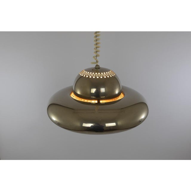 Nickel Fior Di Loto Pendant by Afra and Tobia Scarpa for Flos, 1960s For Sale - Image 5 of 11