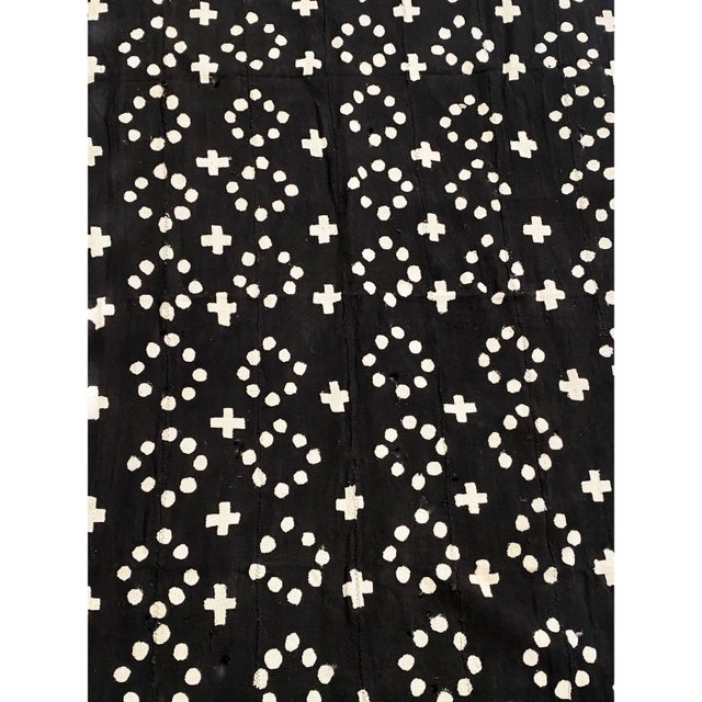 Textile Vintage African Bogolan Mud Cloth Textile Mali 59" by 40" For Sale - Image 7 of 7