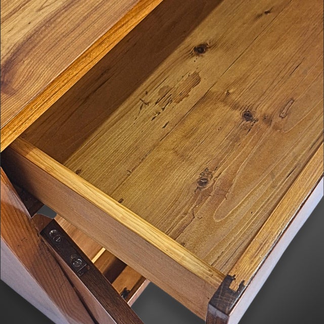 Biedermeier Half-Cabinet in Cherry Wood Veneer, Southern Germany, 1830 For Sale - Image 10 of 16