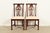 English Thomasville Georgian Carved Mahogany Side Chairs or Dining Chairs, Pair For Sale - Image 3 of 13