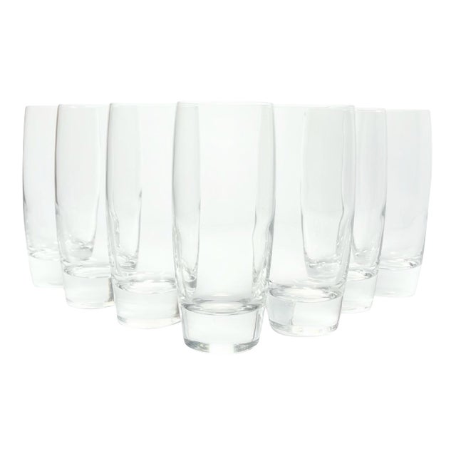 Luigi Bormioli “Michelangelo” Tumbler Highball Drinking Glasses - Set of 7 For Sale