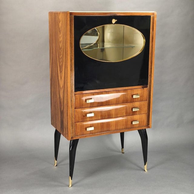 Mid-Century Italian Bar Cabinet, 1950s For Sale - Image 11 of 12