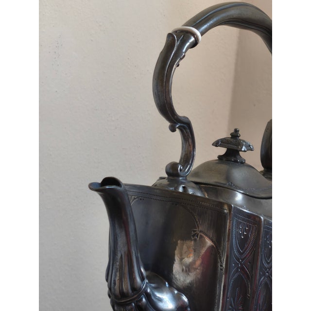 19th-Century Britannia Metal Spirit Kettle from Ashberry For Sale - Image 6 of 13