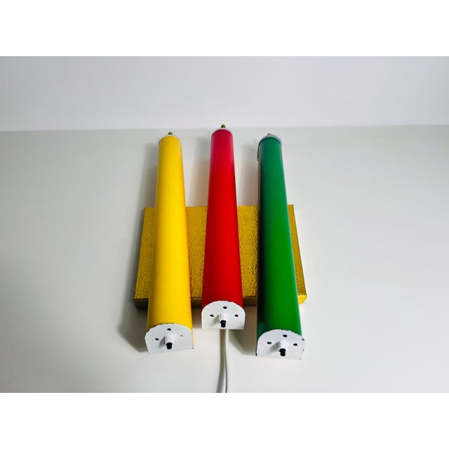 Mid-Century Modern Colorful Wall Lamp, Italy, 1960s For Sale - Image 10 of 12