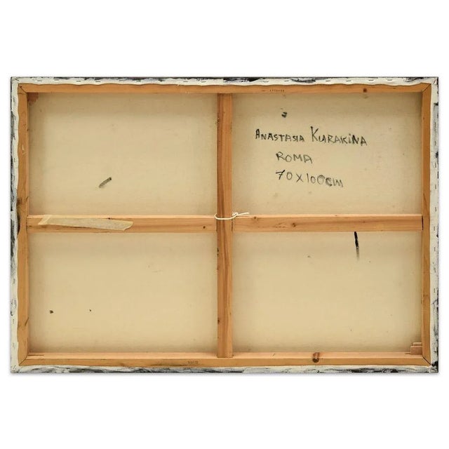 The egg is an original oil painting on canvas, realized in the 2000s by the emerging artist anastasia kurakina. Hand-...