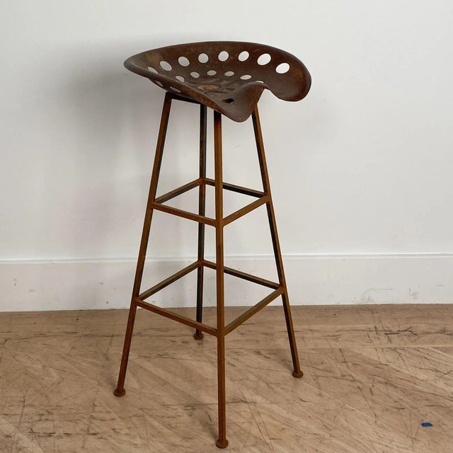 Tractor Seat Bar Stool, American Circa 20th Century For Sale - Image 4 of 6