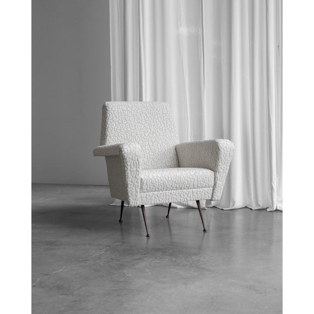 Mid-Century Modern Leopard Armchair with Brass Legs, 1950s For Sale - Image 15 of 15