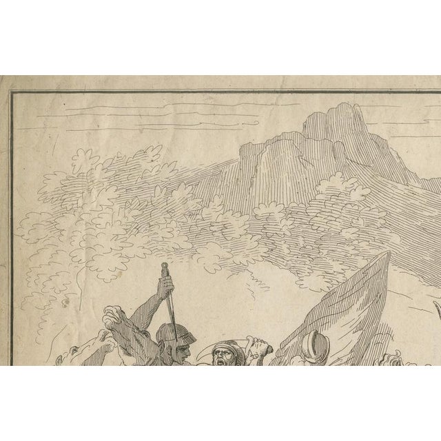 Paper Heroic Roman Battle Scene, 1804, Paper For Sale - Image 7 of 9