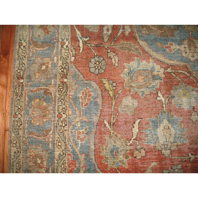 Early 20th Century Zabihi Collection Antique Persian Tabriz Rug For Sale - Image 5 of 6