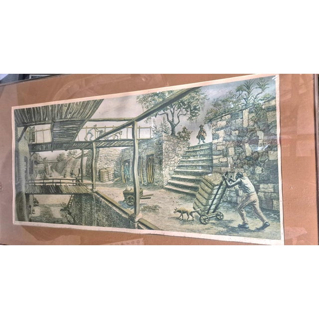 Vintage "Factors Walk" ~ Augusta Oelschig Lithograph Signed/Dated For Sale - Image 4 of 4
