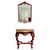 Brown French Console Table and Mirror, Set of 2 For Sale - Image 8 of 8