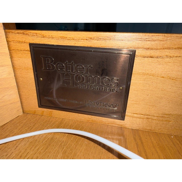 1990s Universal Furniture Lowboy Dresser With Lock For Sale - Image 11 of 11