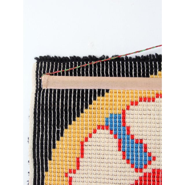 Mid-Century Folk Art Luther Rose Wall Hanging For Sale - Image 9 of 9