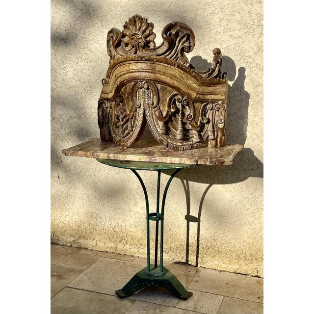 17th Century Carved Wooden Throne Canopy For Sale - Image 10 of 13