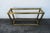 Hollywood Regency Hollywood Regency Brass Finish Long Narrow Library Tv Console Table 5766 For Sale - Image 3 of 12