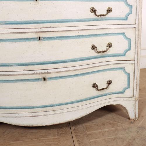 English Serpentine Front Commode For Sale - Image 5 of 11
