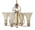Art Deco Opaline Glass Chandelier, 1930s For Sale - Image 6 of 6