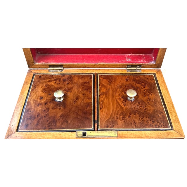 19th Century Burr Yew Tea Caddy, 1820 For Sale - Image 11 of 12